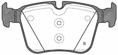 OPEN PARTS bpa151620 -  Комплект тормозных колодок, дисковый тормоз
